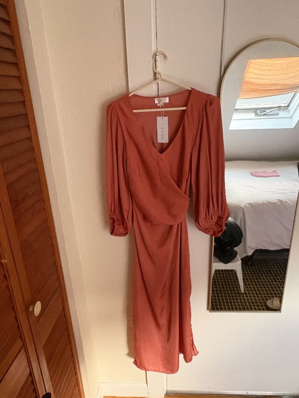 NWT Billy J Boutique Meilani Midi Dress - Dusty Rose, 6